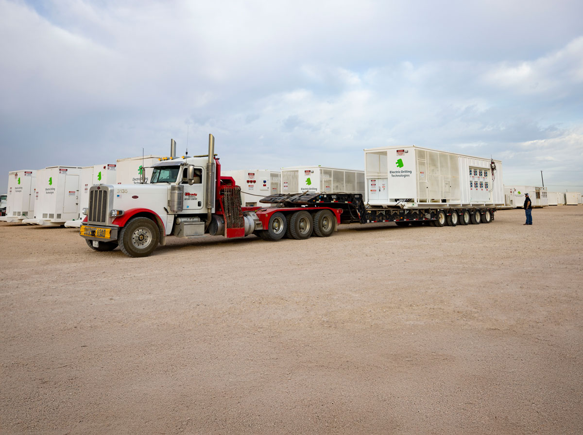 Truck pulling electric drilling technology